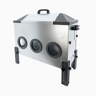 Comedero para gallinas y aves de corral ROBUST® feeder con orificios de alimentación 24 kg