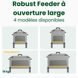 Mangeoire ROBUST® 18kg Ouverture Large | Idéal Canards & Oies