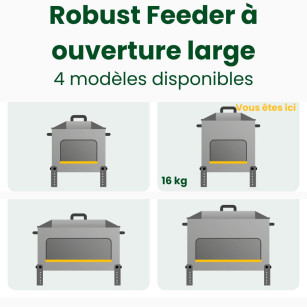 Mangeoire ROBUST® 16kg Ouverture Large | Version Haute Pro