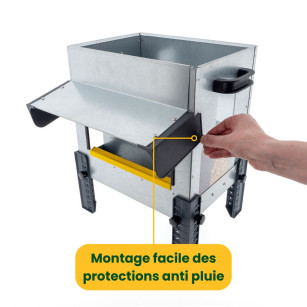 Mangeoire ROBUST® 18kg Ouverture Large | Idéal Canards & Oies