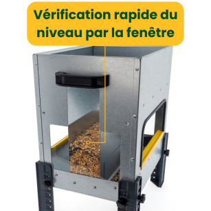Mangeoire ROBUST® 18kg Ouverture Large | Idéal Canards & Oies