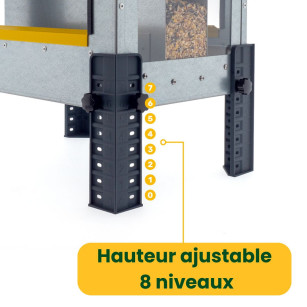 Mangeoire ROBUST® 18kg Ouverture Large | Idéal Canards & Oies