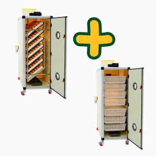 Kit couveuse automatique Cimuka HB500S et éclosoir Cimuka HB500H