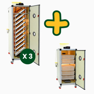 Kit de Incubación Profesional Cimuka HB700S + HB700H | 1400 Huevos | Rendimiento