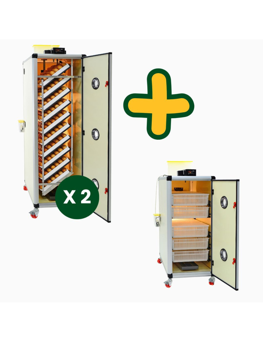 Kit 2 couveuse HB500S + Eclosoir HB500H