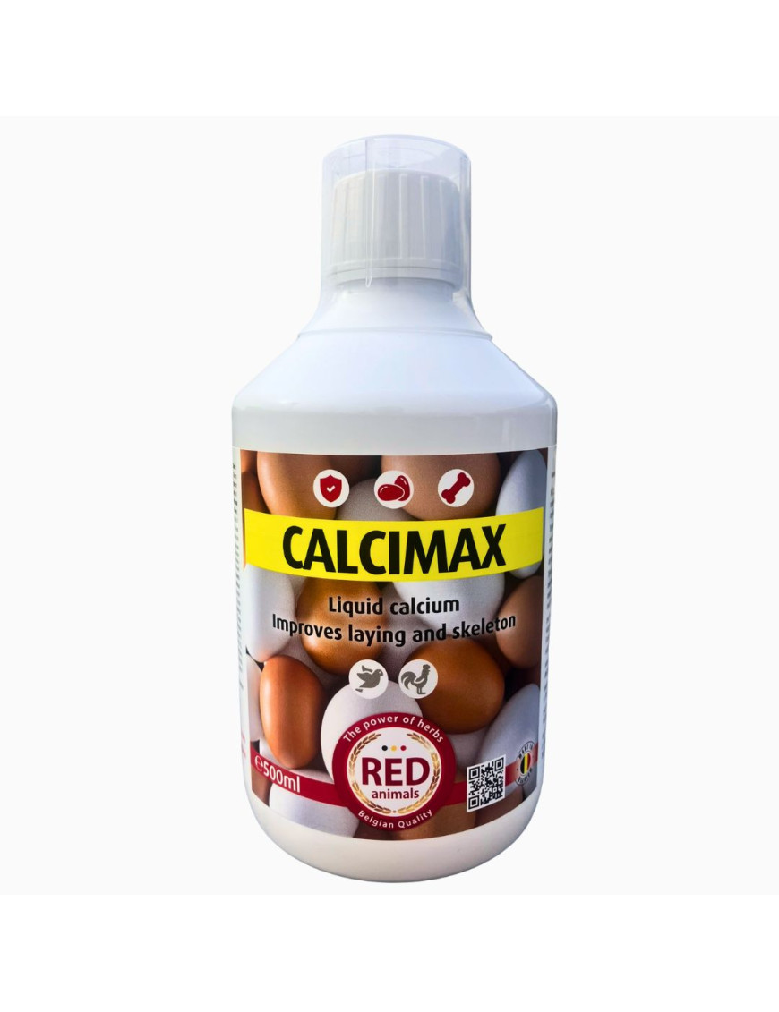 Calcimax 500ml | Calcio Líquido + Vitamina D3 para Gallinas y Palomas