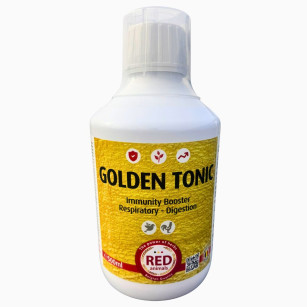 Golden Tonic 500ml | Tonique Naturel 5-en-1 Volailles & Pigeons