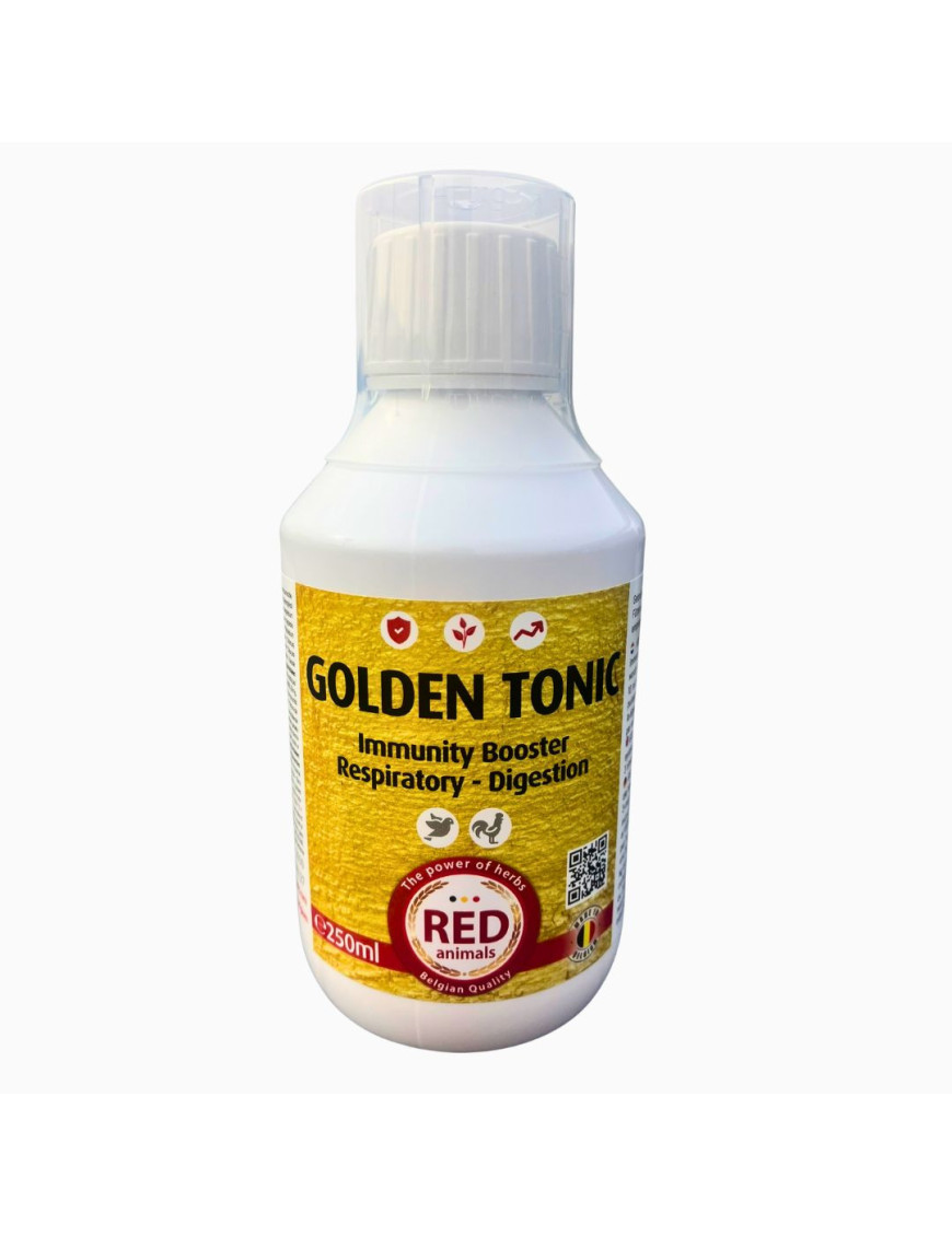 Golden Tonic 250ml | Bouclier Naturel Tout-en-Un | Volailles & Pigeons