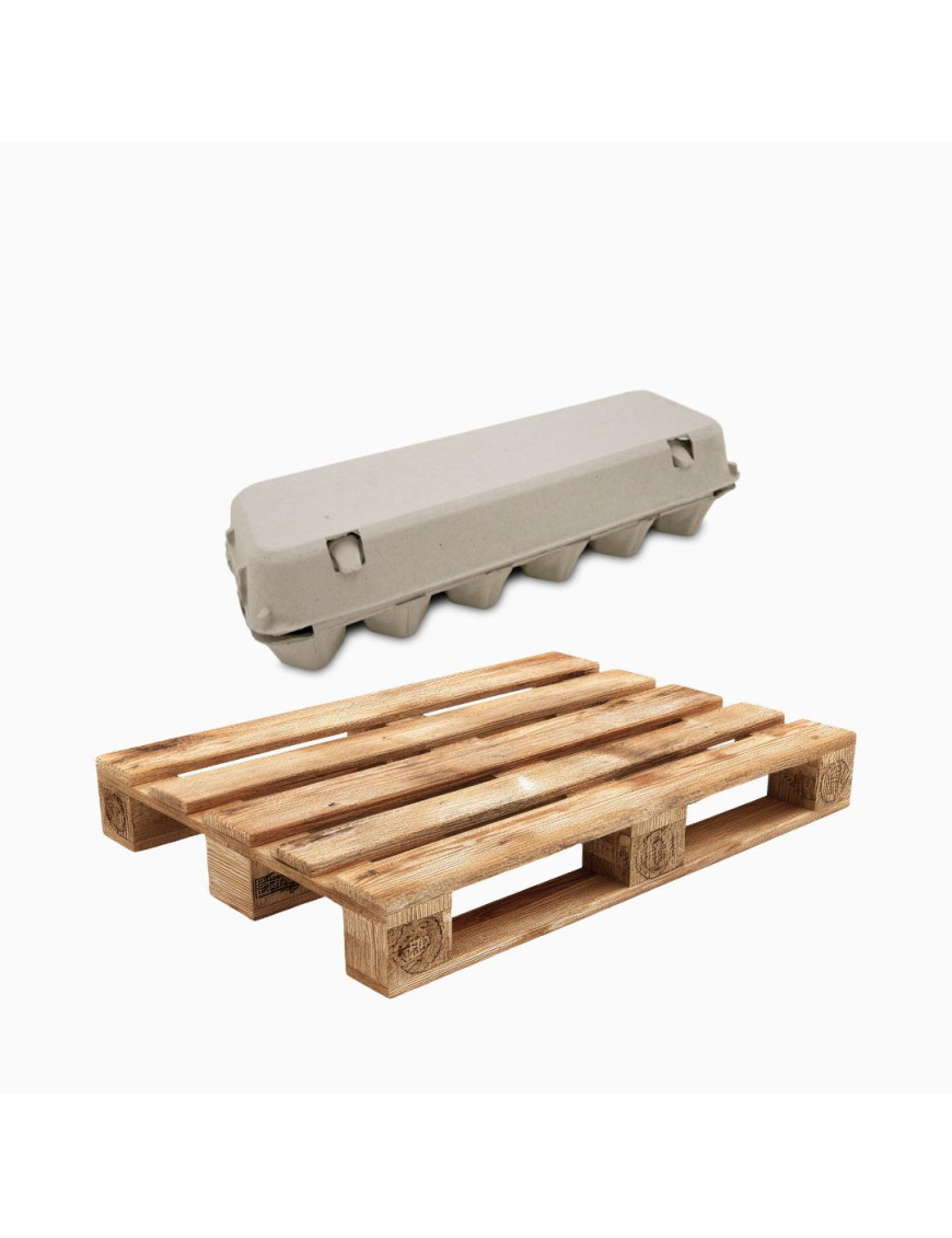 Palette 3968 Boîtes à Œufs 1x12 Grises | Prix Grossiste Pro