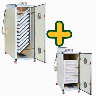 Kit incubateur automatique Professionnel T2400S + Eclosoir professionnel T960H