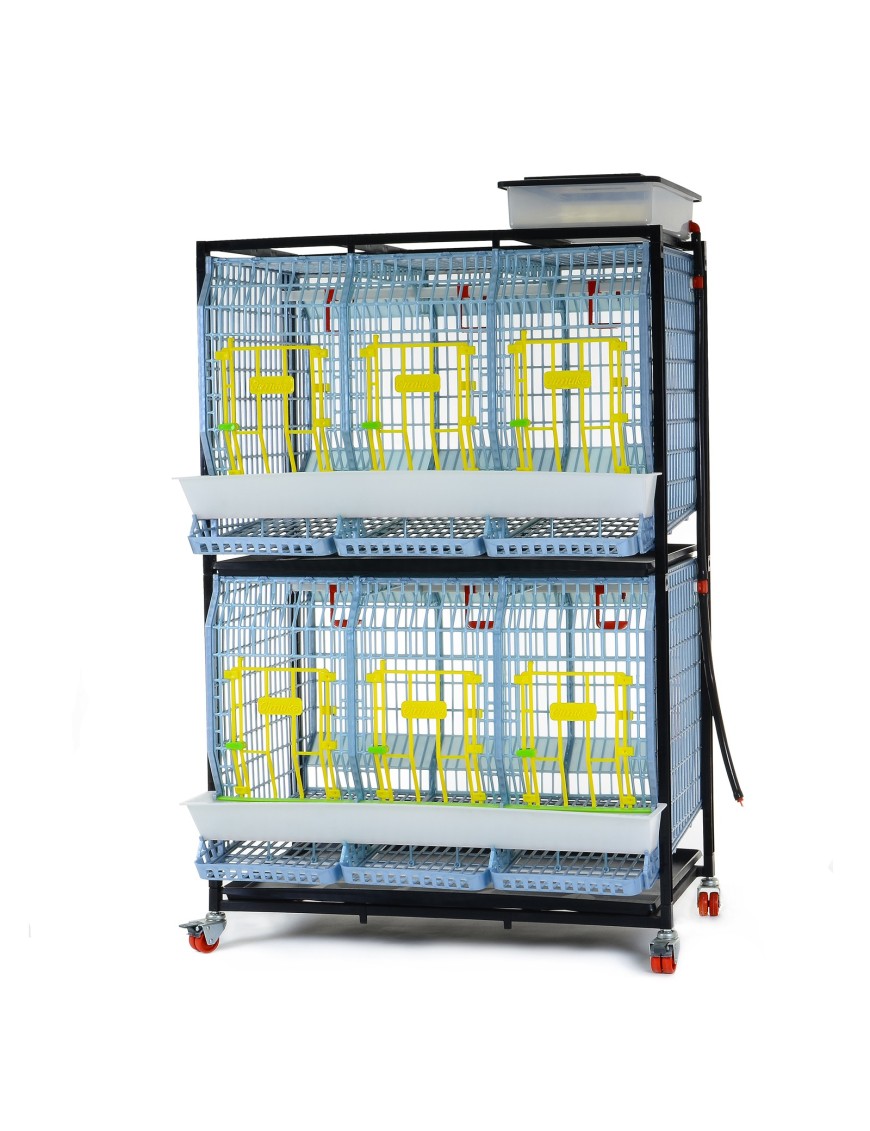 Jaula Para Gallinas Ponedoras 2 Pisos (h:60 cm)