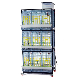 Jaula Para Gallinas Ponedoras 3 Niveles (H:60 cm)