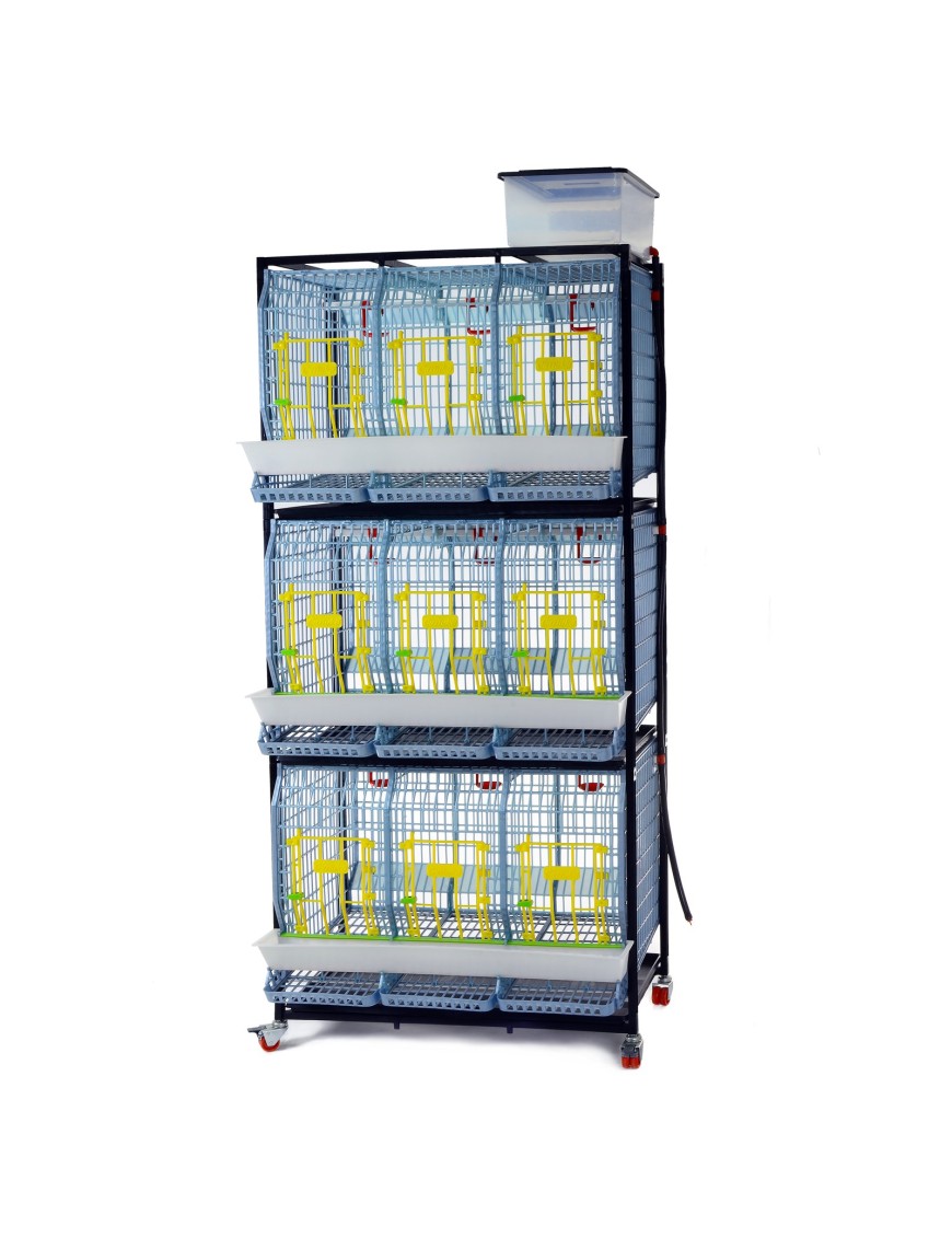 Jaula Para Gallinas Ponedoras 3 Niveles (H:60 cm)