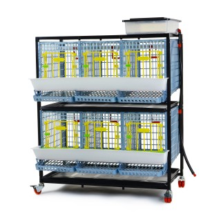 Jaula Para Gallinas Ponedoras 2 Pisos (h:40 cm)