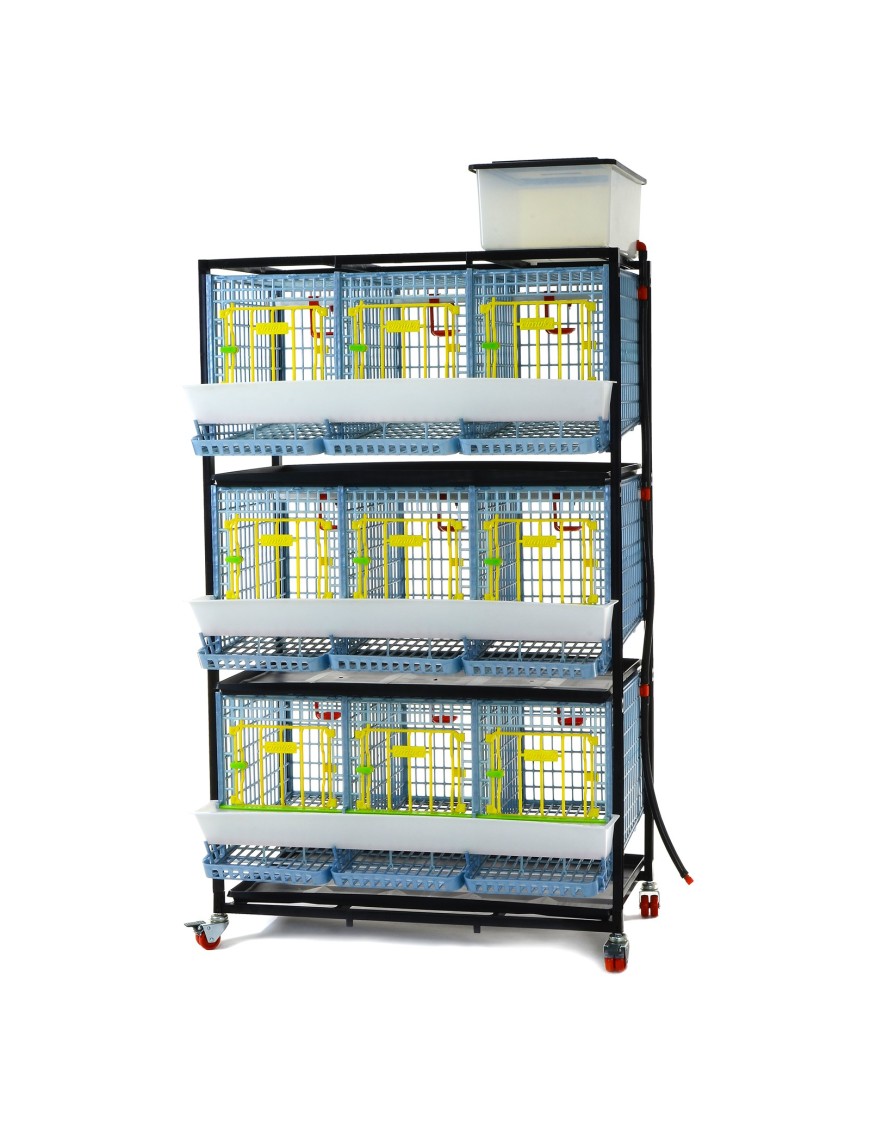 Jaula Para Gallinas Ponedoras 3 Pisos (H: 40 cm)