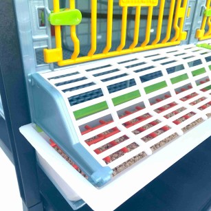 Jaula de Cría 5 Pisos (H:25 cm) - Crecimiento y Crianza