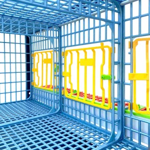 Jaula de Crecimiento 1 Nivel (H: 40 cm) - Cría