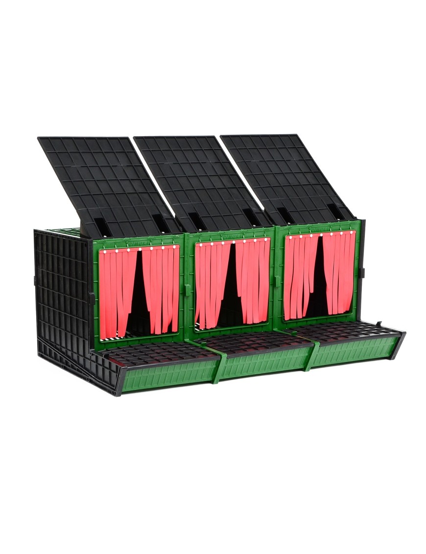 Ponedero Recogida Frontal 3 Compartimentos