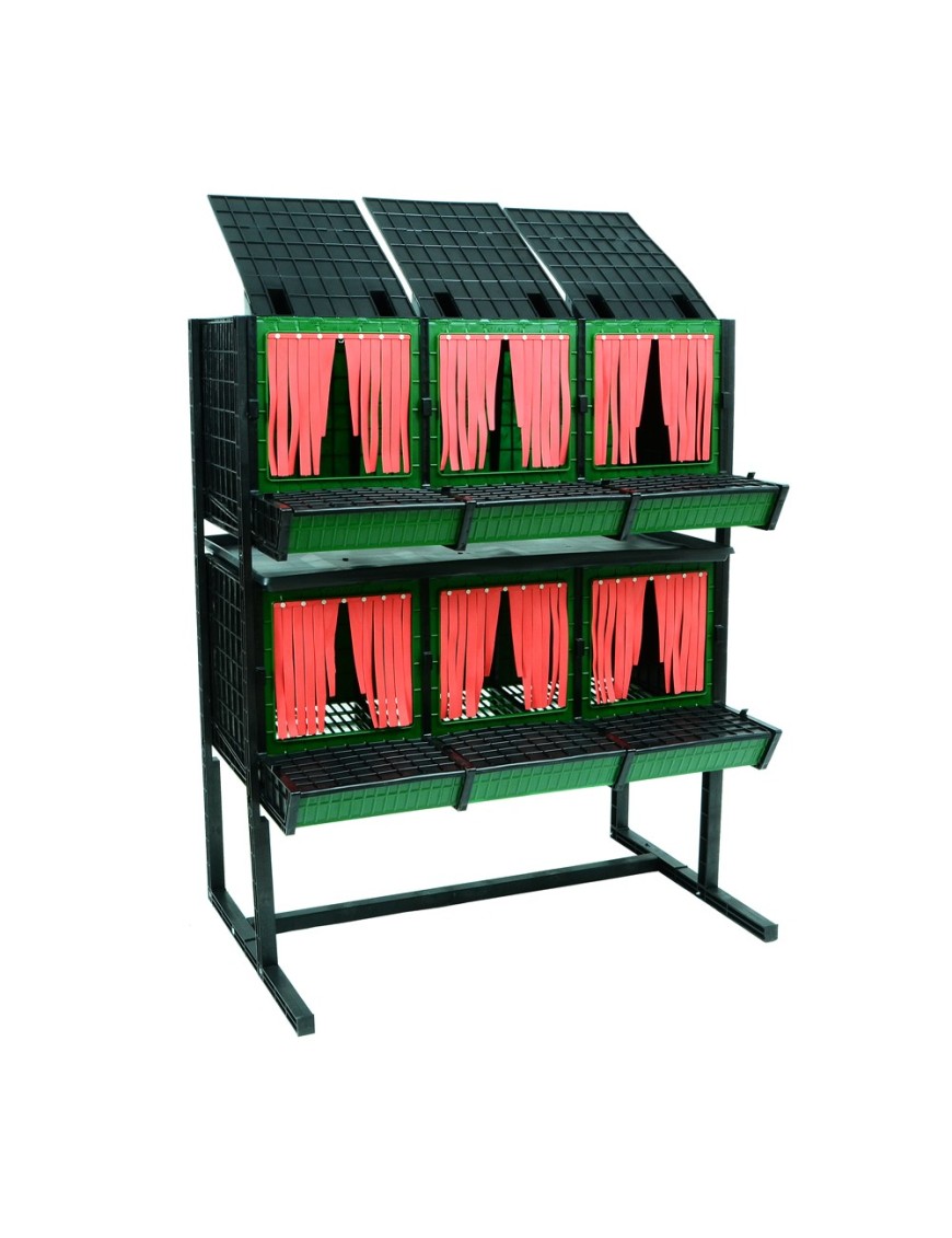 Ponedero Recogida Frontal 6 Compartimentos