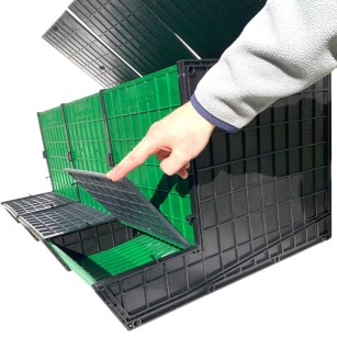 Ponedero Recogida Trasera 3 Compartimentos