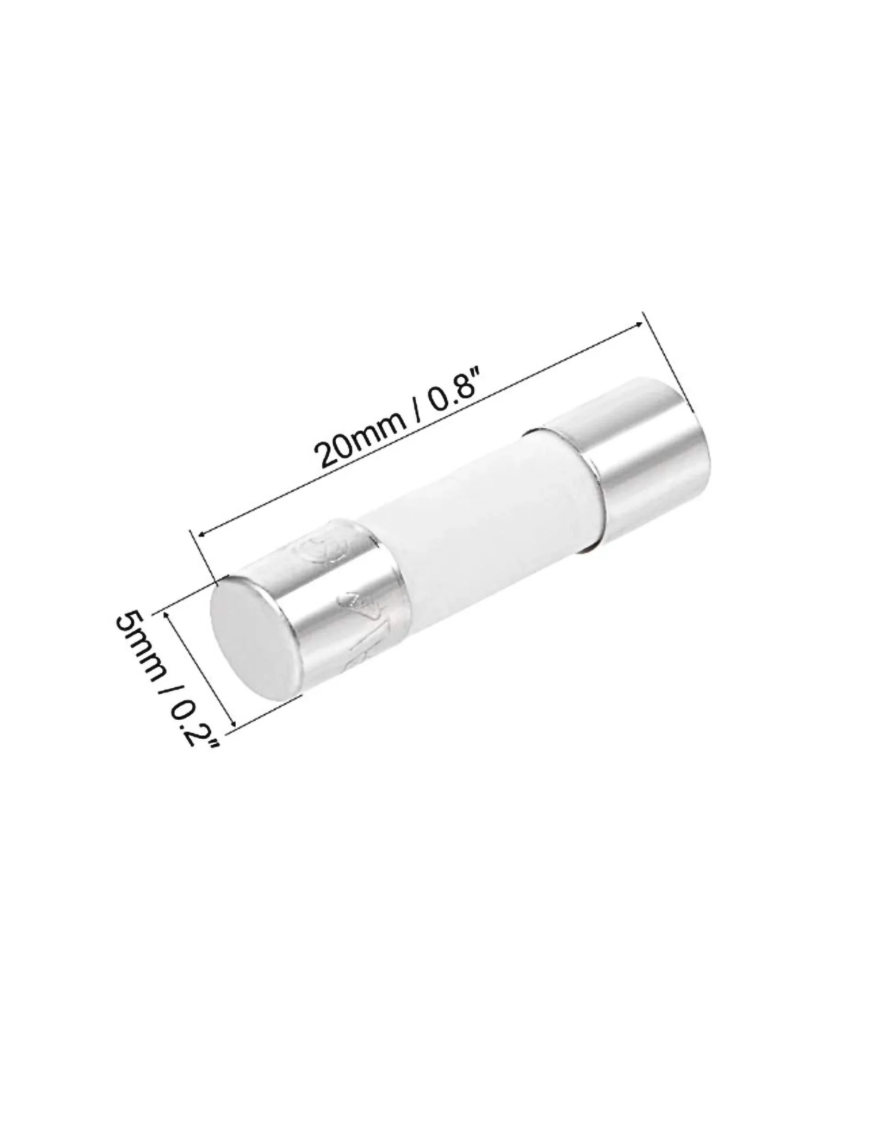 Fusible 2A 5x20 mm para Incubadoras Serie CT